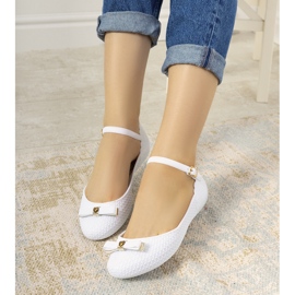 Bailarinas brancas femininas Heather branco 1