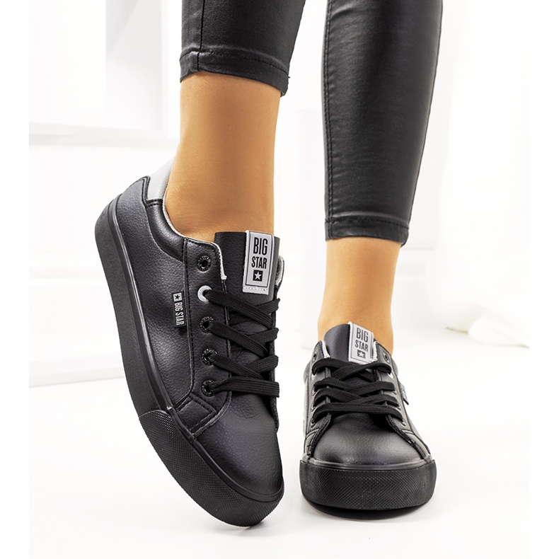 Sapatilhas pretas de mulher Big Star EE274314 preto 1