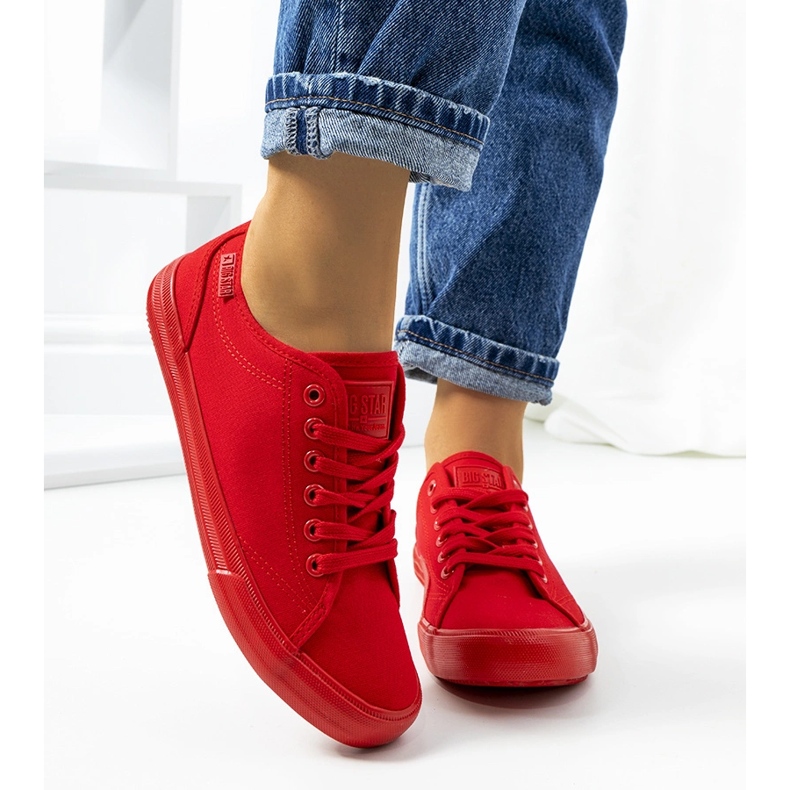 Tênis feminino Big Star Red JJ274068 vermelho 1