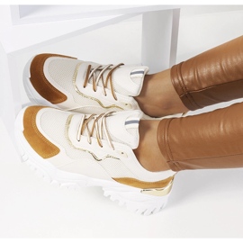 Osorio sapatos esportivos bege 2