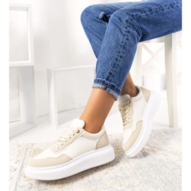 Tênis feminino Selma bege 1