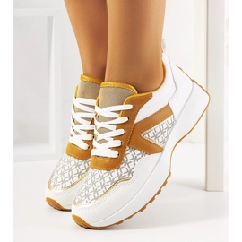 Sapatilhas brancas Isham de mulher branco 1