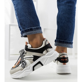 Sapatilhas de mulher Delois cinzentas preto 1