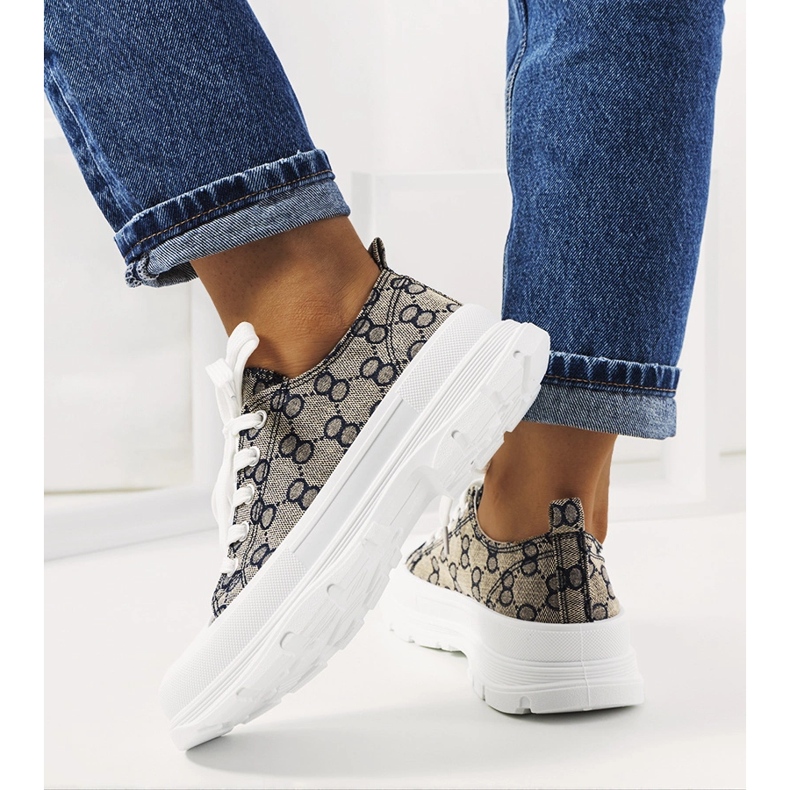 Tênis Waters azul e bege 1 Tênis Waters azul e bege 1