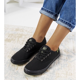 Tênis preto feminino Big Star JJ274261 1