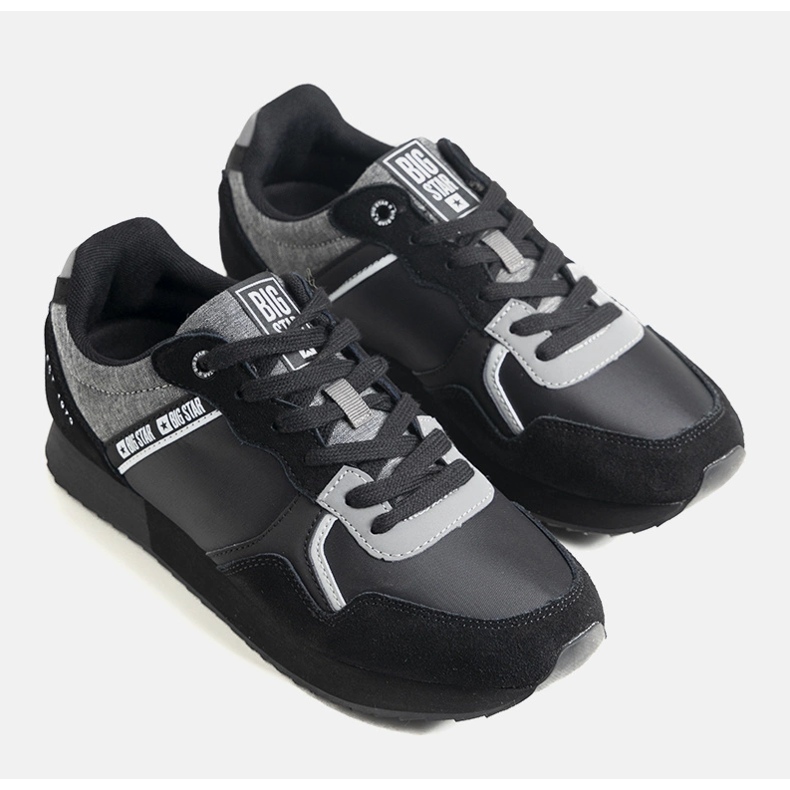 Tênis preto masculino Big Star JJ174145 1