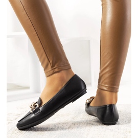 Mocassins pretos com corrente Tilison 1 Mocassins pretos com corrente Tilison 1