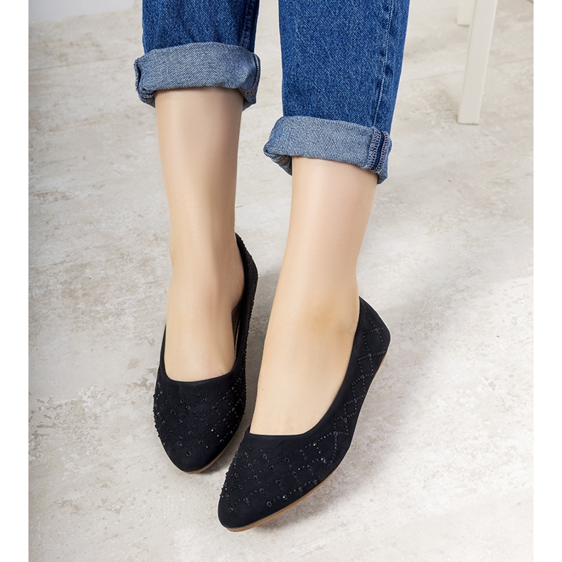 Bailarinas pretas femininas Kaila preto 1