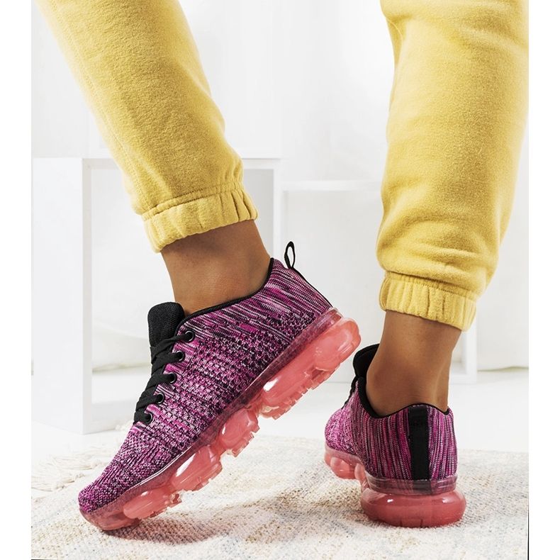 Tênis esportivo Pink Melange Anya preto 1