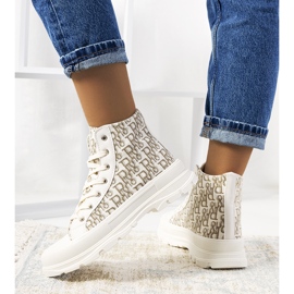 Tênis bege, sapatos femininos, Chester 1