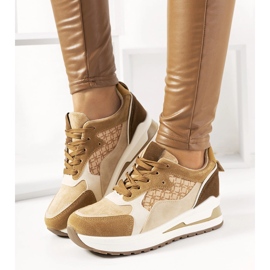 Tênis marrom para mulheres sapatos esportivos Eryn 1