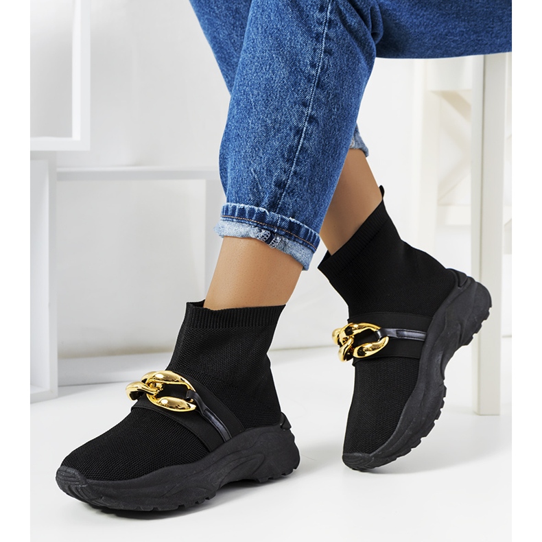 Tênis cano alto preto Martin 1