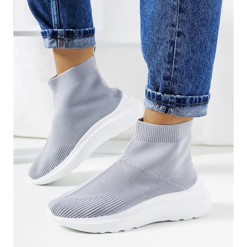 Tênis cano alto cinza Jennifer 1