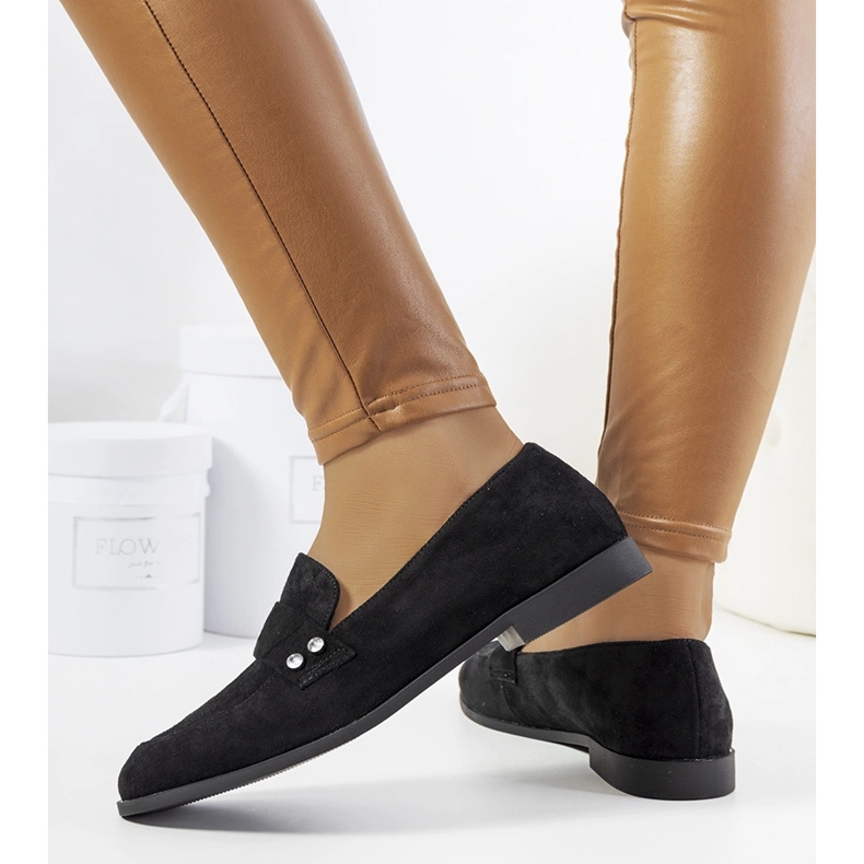 Mocassins Fioretta pretos 1