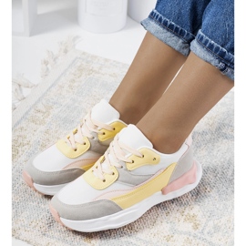 Tênis feminino Pagnotto amarelo rosa 1