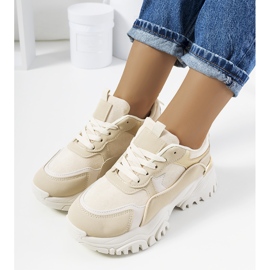 Sapatilhas de mulher Livorno bege 1