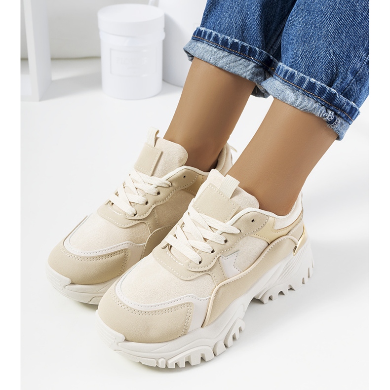 Sapatilhas de mulher Livorno bege 1