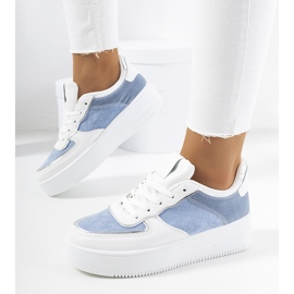 Sapatilhas azuis de mulher Statela branco azul 1 Sapatilhas azuis de mulher Statela branco azul 1