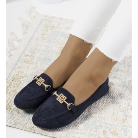 Mocassim azul marinho com fivela Cardoso 1