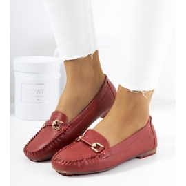 Mocassins Flavon Maroon para mulheres vermelho 1