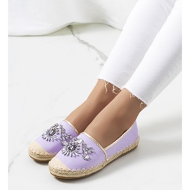 PA1 Alpargatas violeta com zircônias cúbicas. tolet 1