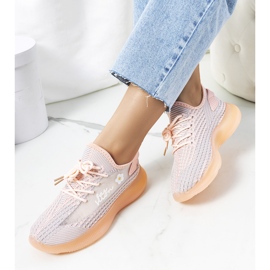 Tênis esportivo feminino Pink Molema rosa cinza 1