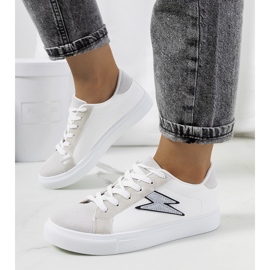 Dings tênis branco e cinza prata 1