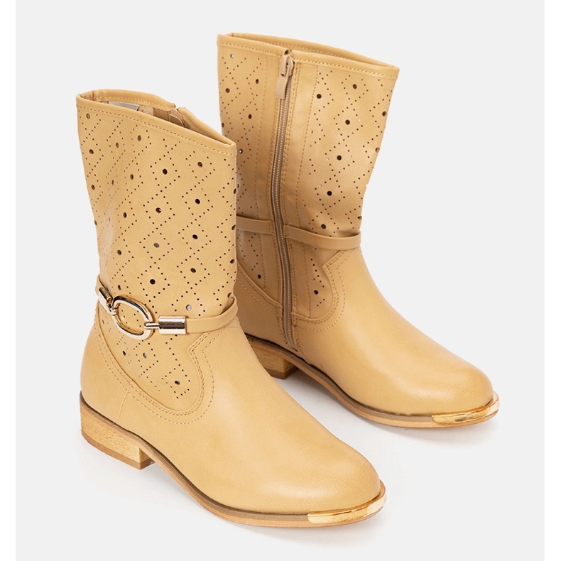 Botas infantis Valley bege 1 Botas infantis Valley bege 1