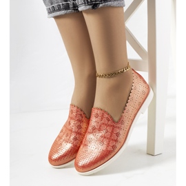 Mocassins vermelhos de mulher Girvan 1