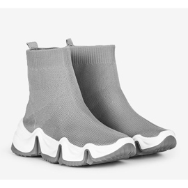 Tênis cano alto cinza Barnett 1