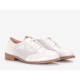 Oxfords prateados femininos Hershey prata 1