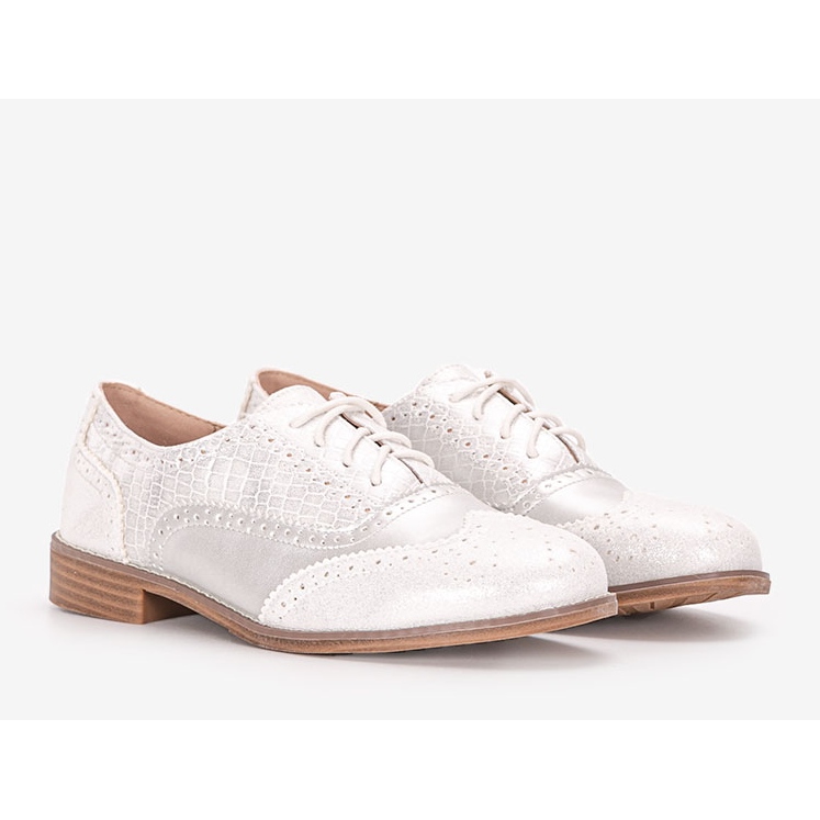 Oxfords prateados femininos Hershey prata 1
