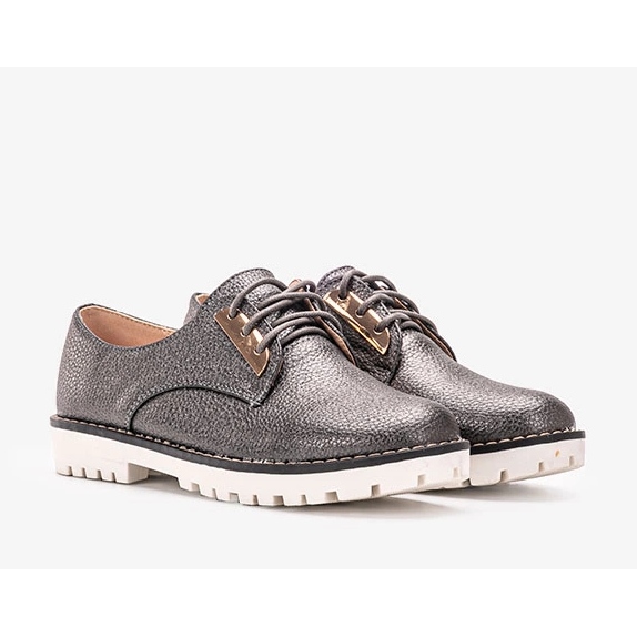 Sapatos pretos brilhantes para crianças Runa 1