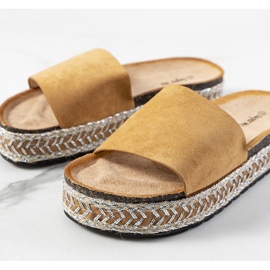 Sandálias castanhas com sola de cortiça Bonython castanho 2