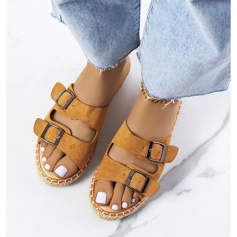 Chinelos Finnan de mulher castanhas marrom 2