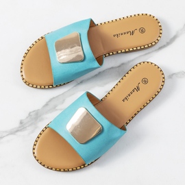 Chinelos Synan de mulher azuis azul 1