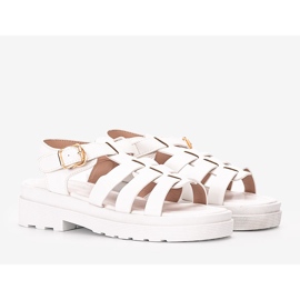 Sandálias femininas brancas Bradam branco 1