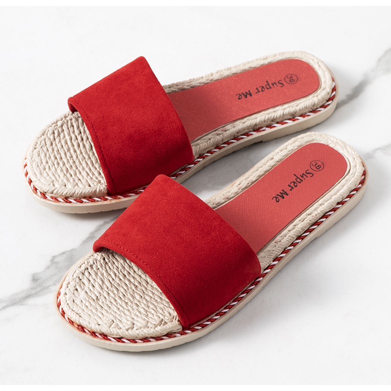 Chinelos vermelhos femininos Staton 1