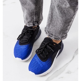 Glaner tênis esportivo azul marinho preto 1