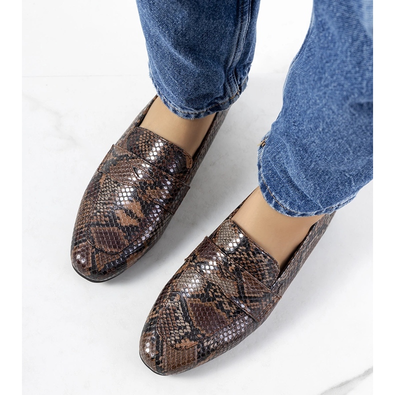 Mocassins Brown Snakes marrom 1