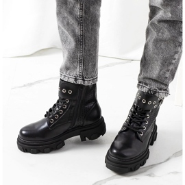 Botins pretos com sola trapper, Rubeo 1 Botins pretos com sola trapper, Rubeo 1