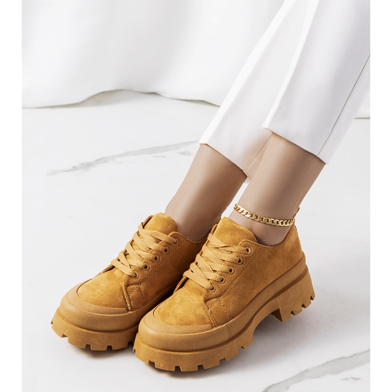 Tênis marrom na plataforma Dearth castanho 1