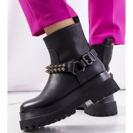 Botas pretas com tachas Aneta preto 1