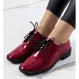 Sapatos femininos marrons Ricieri vermelho 1