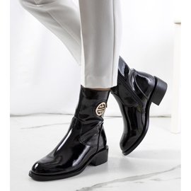 PA1 Botas pretas de verniz da Rodovia preto 1