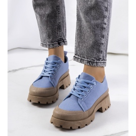 Sapatos femininos azuis de Maryland azul 1