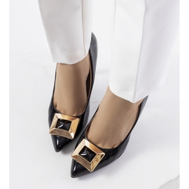 Salto Cravos lacado preto 1