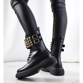 Botas pretas com tachas Lacer preto 1