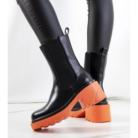 Botas pretas com sola Oito colorida preto 1