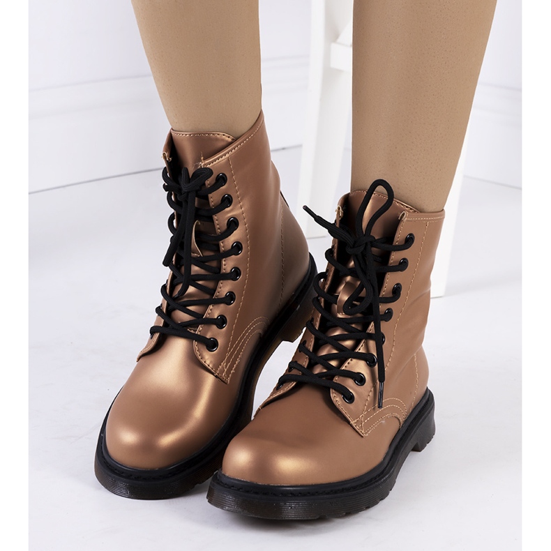 Botas Narfolk Rosa marrom multicolorido dourado 1